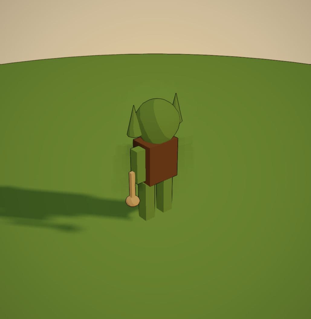 Goblin before the update, shown in a three-quarter view.