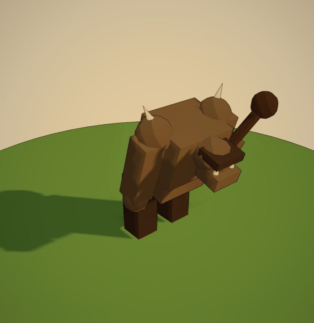Troll before the update, shown in a three-quarter view.